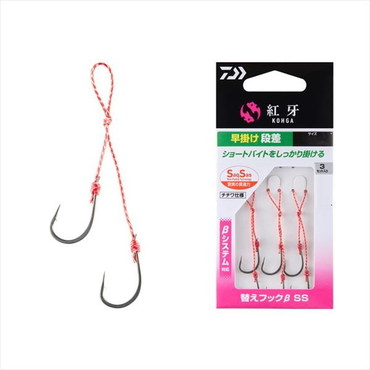 ダイワ タイラバ 鯛ラバ 紅牙替えフックβ SS 早掛け 段差 M