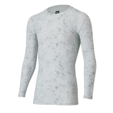 ダイワ インナー DU-6021S ICEDRY(アイスドライ) クルーネックアンダーシャツ マーブルグレー 2XL