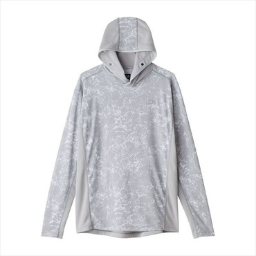 ダイワ ウェア DE-3625 ボートゲームフーディーシャツ マーブルグレー XL