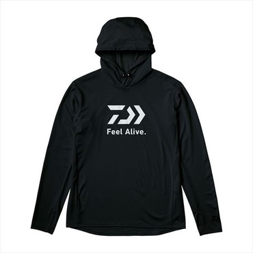 ダイワ ウェア DE-3525 Feel Alive ドライフーディー ブラック XL