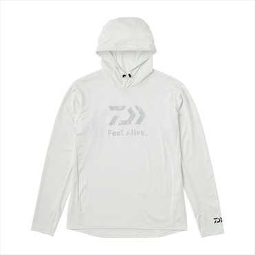 ダイワ ウェア DE-3525 Feel Alive ドライフーディー ホワイト 2XL