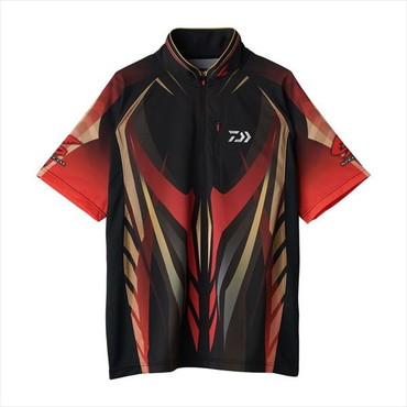 ダイワ ウェア DE-7125 スペシャルハーフスリーブシャツ マグマブラック M