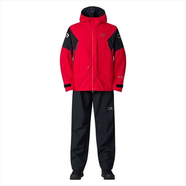 ダイワ レインウェア DR-1825 GORE-TEX コンビアップレインスーツ レッド L