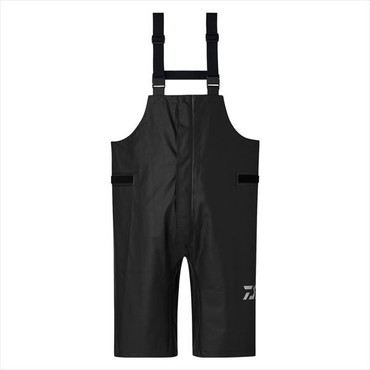 ダイワ レインウェア DR-6325P オーシャンレインハーフサロペット ブラック 2XL