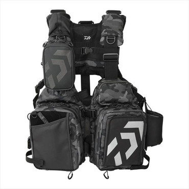 ダイワ ライフジャケット DF-6026 ベンチクールエアーゲームベスト ブラックカモ フリー