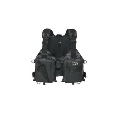 ダイワ ライフジャケット DF-6425 ライトフロートゲームベスト ブラックカモ