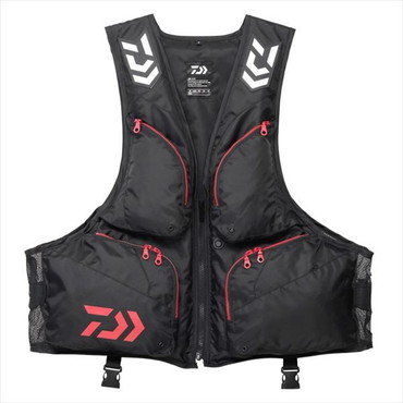 ダイワ ライフジャケット DF-6324 ライトフローティングベスト ブラックレッド フリー