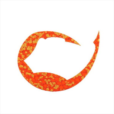 ダイワ タイラバ 鯛ラバ 紅牙シリコンネクタイパデシャ極厚 L ゴールドメッシュオレンジ