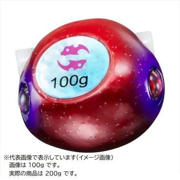 ダイワ タイラバ 鯛ラバ 紅牙ベイラバーフリーβTGヘッド200g 紅牙レッド