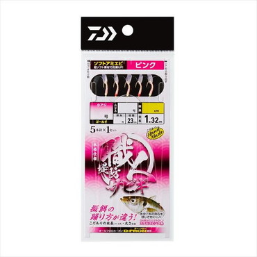 ダイワ サビキ仕掛け 職人堤防サビキ ソフトアミエビ5本 ピンク 8-2