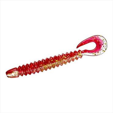 ダイワ ワーム HRFカーリー 2.6 アカキン