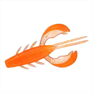 ダイワ ワーム ミドルゲーム ドラミングクロー2.4 クリアオレンジゴールド