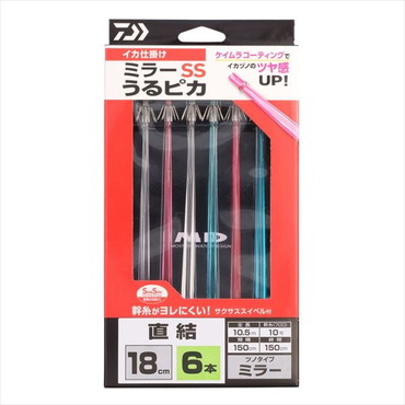 ダイワ 仕掛け イカ仕掛ミラー18SS うるピカ 6本 直結