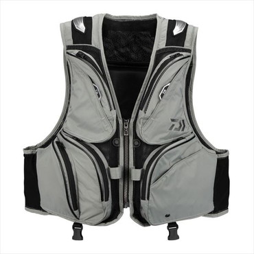 ダイワ ライフジャケット DV-3025F フロートショートフィッシングベスト グレー L