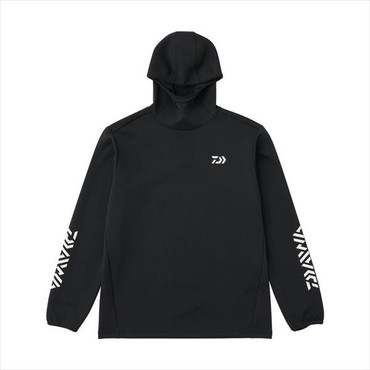 ダイワ ウェア DE-9225 ストレッチシャツフーディー ブラック 2XL