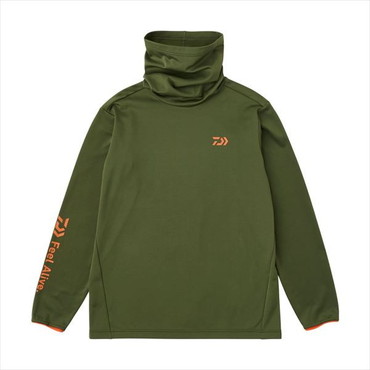 ダイワ ウェア DE-9325 ストレッチシャツネックウォーマー オリーブグリーン L