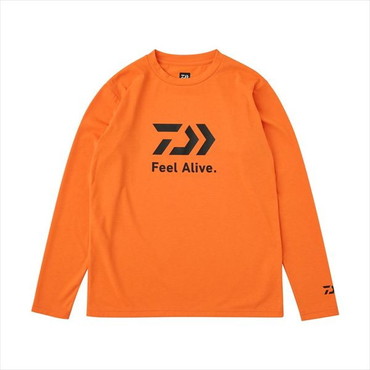 ダイワ ウェア DE-8025 クリーンオーシャンロングスリーブシャツ ライトオレンジ 2XL