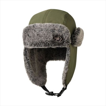 ダイワ 防寒帽子 DC-4225W パイロットキャップ オリーブグリーン フリー