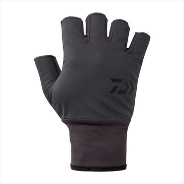 ダイワ 防寒手袋 DG-8125W 防風ベルトレスグローブ 5本カット チャコール XL