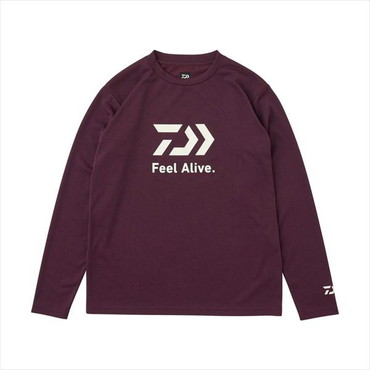 ダイワ ウェア DE-8025 クリーンオーシャンロングスリーブシャツ プラム L