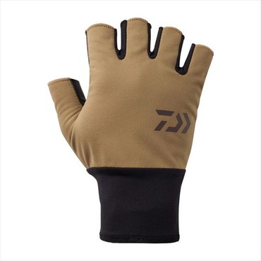 ダイワ 防寒手袋 DG-8125W 防風ベルトレスグローブ 5本カット モカ M