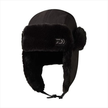ダイワ 防寒帽子 DC-4225W パイロットキャップ ブラック フリー