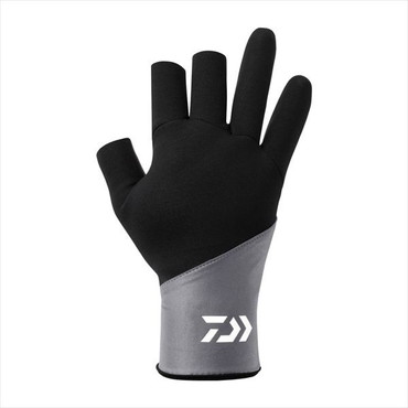 ダイワ 防寒手袋 DG-7325W タイタニュームα グローブ 3本カット ライトグレー XL