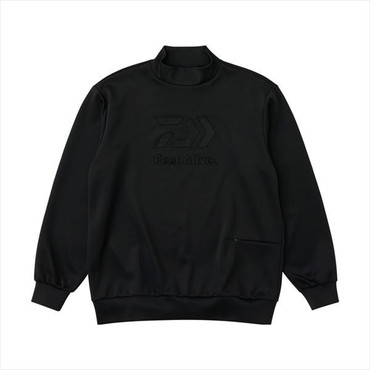 ダイワ ウェア DE-8725 DANROTECH スウェットモックネック ブラック WL