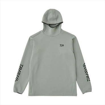ダイワ ウェア DE-9225 ストレッチシャツフーディー グレー 2XL