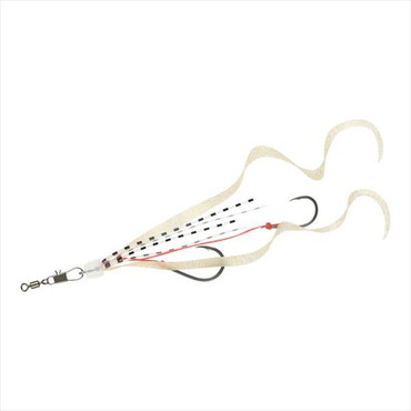 ダイワ テンヤ 紅牙遊動テンヤSS替え針エビラバ ツインカーリー ケイムラクリア