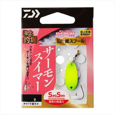 ダイワ 仕掛け 海上釣堀サーモンスイマーSS 5.0g チャート金ラメ