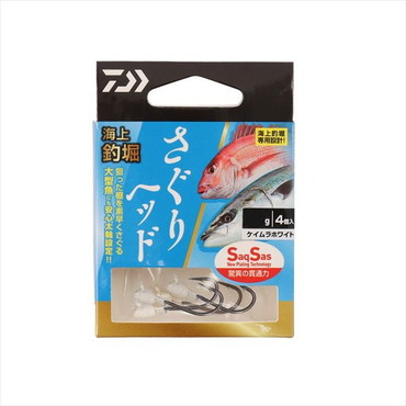 ダイワ 仕掛け 海上釣堀さぐりヘッドSS 3.0g ケイムラホワイト