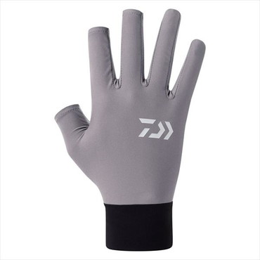 ダイワ 手袋 DG-6726 ICEDRY UVケアグローブ 3本カット グレー L