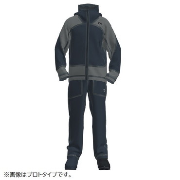 ダイワ レインウェア DR-2326 スプレーガードレインスーツ ブラックグレー XL