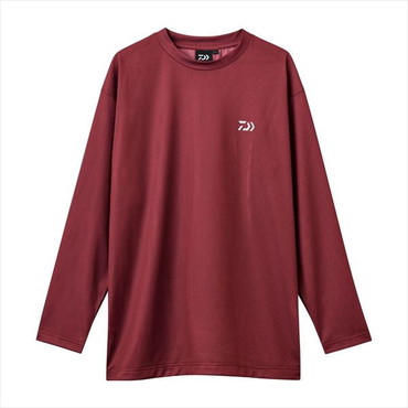 ダイワ ウェア DE-8626 ドライメッシュロングスリーブシャツ ボルドー 2XL