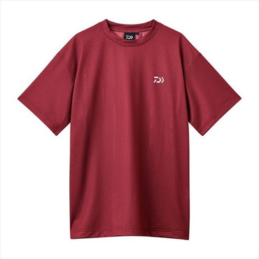 ダイワ ウェア DE-8726 ドライメッシュハーフスリーブシャツ ボルドー 2XL