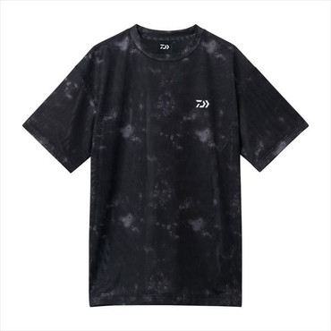 ダイワ ウェア DE-8726 ドライメッシュハーフスリーブシャツ ブラックヘイズカモ 2XL