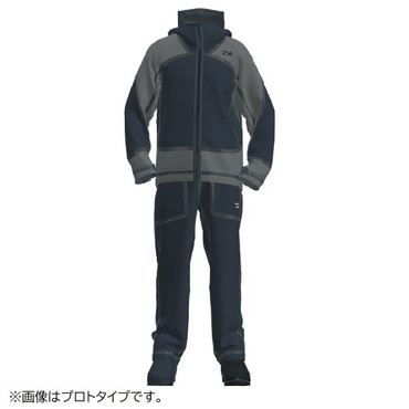 ダイワ レインウェア DR-2326 スプレーガードレインスーツ ブラックグレー M