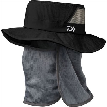 ダイワ 帽子 DC-7726 フルシェードハット ブラック S