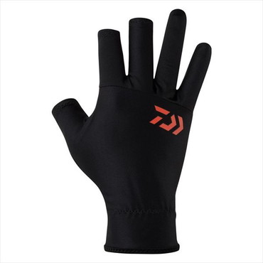 ダイワ 手袋 DG-8226 フラットパームレスグローブ ブラック L