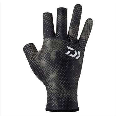 ダイワ 手袋 DG-8226 フラットパームレスグローブ マルチヘイズカモ XL