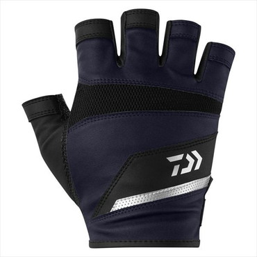 ダイワ 手袋 DG-2326 ロックショアメッシュグローブ 5本カット ネイビー XL