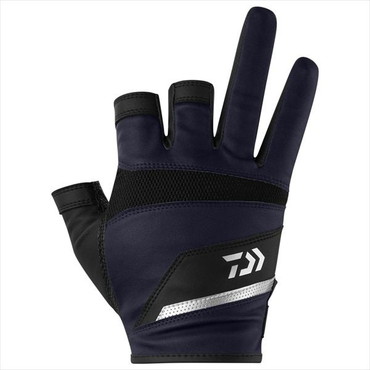 ダイワ 手袋 DG-2226 ロックショアメッシュグローブ 3本カット ネイビー XL