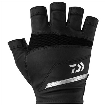 ダイワ 手袋 DG-2326 ロックショアメッシュグローブ 5本カット ブラック M