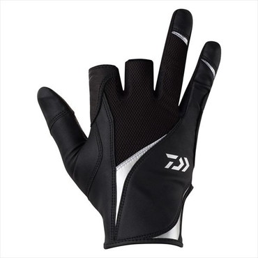 ダイワ 手袋 DG-7226 フィンガータッチジギンググローブ 3本カット ブラック M