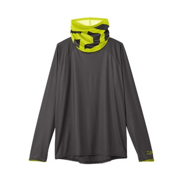 ダイワ ウェア DE-6025 ICEDRY ラッシュガードハイネック ガンメタル XL