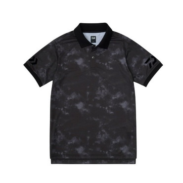 ダイワ ウェア DE-7925 半袖ポロシャツ ブラックヘイズカモ 2XL