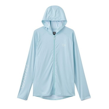 ダイワ ウェア DE-6125 ICEDRY フーディーラッシュガードフルジップ アイスブルー L
