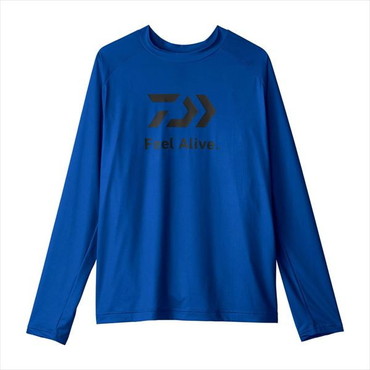 ダイワ ウェア DE-6225 ICEDRY ロングスリーブシャツ マリンブルー M
