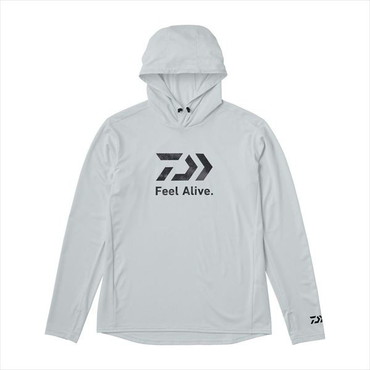 ダイワ ウェア DE-3525 Feel Alive ドライフーディー ライトグレー 2XL